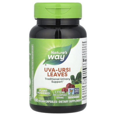 Nature's Way, Uva-Ursi Leaves, 100 Vegan Capsules (370 mg per Capsule)