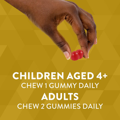 Nature's Way, Vitamin D3 Gummy, Mixed Fruit, 120 Gummies (25 mcg (1,000 IU) per Gummy)