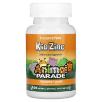 NaturesPlus, Animal Parade, Kid Zinc, Tangerine, 90 Animal-Shaped Lozenges