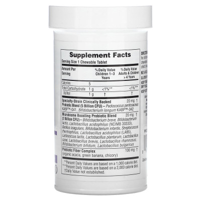 NaturesPlus, GI Natural Probiotic Kids, Delicious Mixed Berry , 7 Billion CFU, 30 Chewables