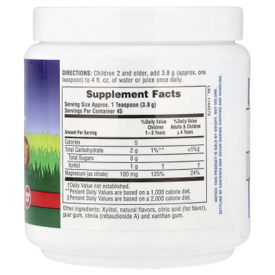 NaturesPlus, Mag Kidz®, Animal Parade®, Children's Magnesium Powder Supplement, Cherry, 0.38 lb (171 g)