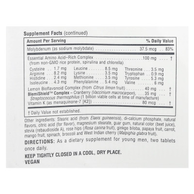 NaturesPlus, Source of Life, Power Teen® for Him, Sugar Free, Wild Berry, 60 Chewable Tablets