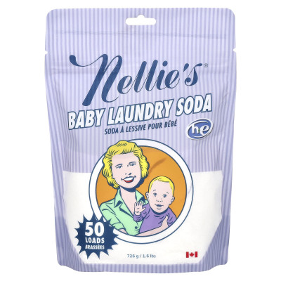 Nellie's, Baby Laundry Soda, 50 Loads, 1.6 lbs (726 g)