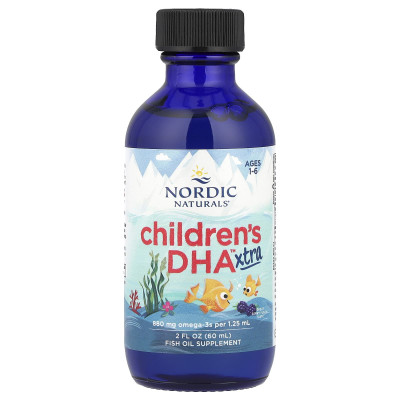Nordic Naturals, Children's DHA™ Xtra, Ages 1-6, Great Berry Punch, 2 fl oz (60 ml)