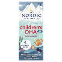Nordic Naturals, Children's DHA™ Xtra, Ages 1-6, Great Berry Punch, 2 fl oz (60 ml)