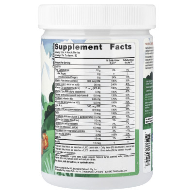 Nordic Naturals, Nordic Berries, Multivitamin Gummies, Ages 3+, Orange Lemon, 200 Gummy Berries