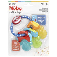 Nuby, IcyBite Keys, 3+ Months, Blue, 1 Count