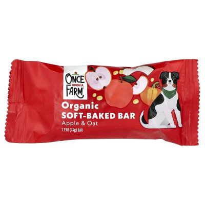 Once Upon A Farm, Organic Soft Baked Bar, Apple & Oat, 4 Bars, 1.2 oz (34 g) Each