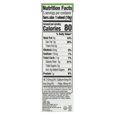 Once Upon A Farm, Tractor Wheels™, Organic Toddler Soft-Baked Bar, Apple, Sweet Potato & Spinach, 5 Pack, 0.67 oz (19 g) Each