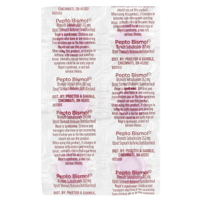 Pepto Bismol, Pepto Bismol® Chewables, 30 Chewable Tablets