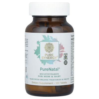 Pure Synergy, PureNatal®, Multivitamin For Mom & Baby, 120 Tablets