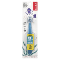 RADIUS, Totz® Toothbrush, 18 + Months, Extra Soft, Light Blue Sparkle, 1 Toothbrush