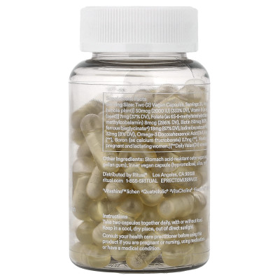 Ritual, Essential for Women, Prenatal Multivitamin, Citrus, 60 Vegan Capsules