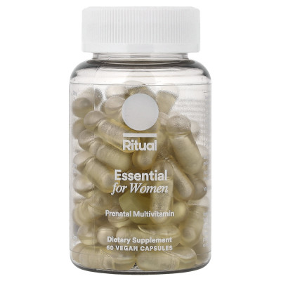 Ritual, Essential for Women, Prenatal Multivitamin, Citrus, 60 Vegan Capsules