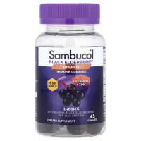 Sambucol, Black Elderberry, Advanced Immune Gummies + Vitamin C + Zinc, 45 Gummies