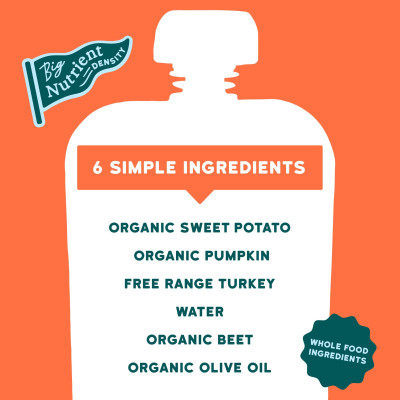 Serenity Kids, Free Range Turkey with Sweet Potato, Pumpkin, & Beet, 6+ Months,  3.5 oz (99 g)