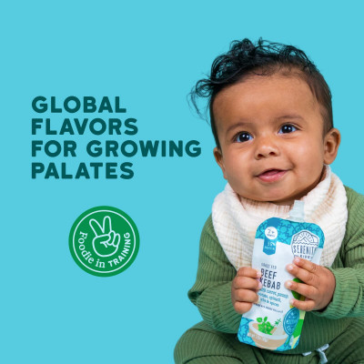 Serenity Kids, Grass Fed Beef Kabab with Carrot, Parsnip, Potato, Spinach, Herbs & Spices, 7+ Months, 3.5 oz (99 g)