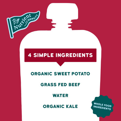 Serenity Kids, Grass Fed Beef with Organic Kale & Sweet Potato, 6+ Months, 3.5 oz (99 g)