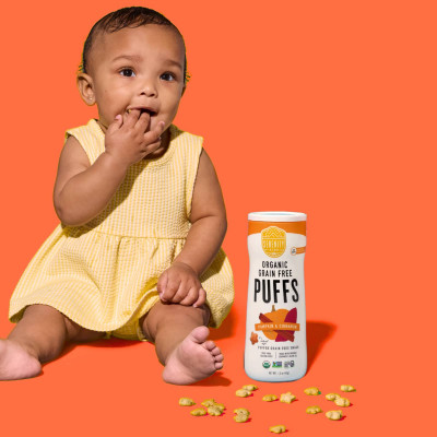 Serenity Kids, Organic Grain Free Puffs, Pumpkin & Cinnamon, 1.5 oz (42 g)