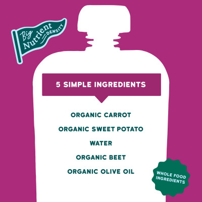 Serenity Kids, Organic Roots, Sweet Potato, Carrot, Beet & Olive Oil, 6+ Months, 3.5 oz (99 g)
