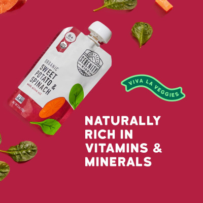 Serenity Kids, Organic Sweet Potato & Spinach with Olive Oil, 6+ Months, 3.5 oz (99 g)