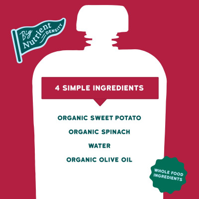 Serenity Kids, Organic Sweet Potato & Spinach with Olive Oil, 6+ Months, 3.5 oz (99 g)