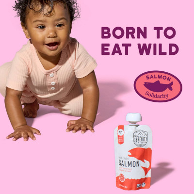 Serenity Kids, Wild Caught Salmon with Butternut Squash & Beet, 6+ Months, 3.5 oz (99 g)