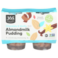 365 by Whole Foods Market, Pudding Cup Chocolate Vanilla Swirl Almondmilk, 15 Ounce