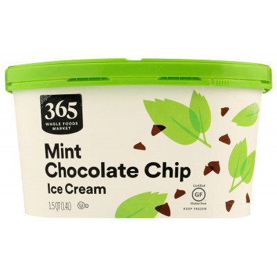 365 by Whole Foods Market, Ice Cream Mint Chocolate Chip, 1.5 Quart
