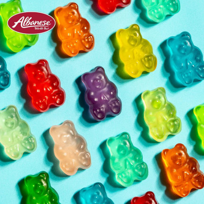 Albanese World's Best 12 Flavor Gummi Bears, 5lbs of Candy