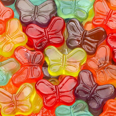 Albanese World's Best Mini Gummi Butterflies, 9 Ounce Bag