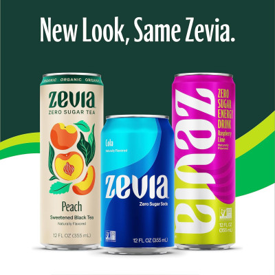 Zevia Zero Calorie Soda, Cherry Cola, 12 Ounce Cans (Pack of 12)