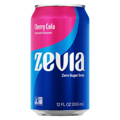 Zevia Zero Calorie Soda, Cherry Cola, 12 Ounce Cans (Pack of 12)
