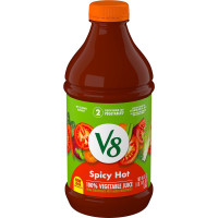 V8 Spicy Hot 100% Vegetable Juice, Vegetable Blend with Tomato Juice, 46 FL OZ Bottle