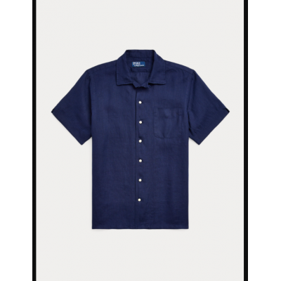 Classic Fit Linen Camp Shirt