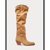 Suede Tall Western Boot
