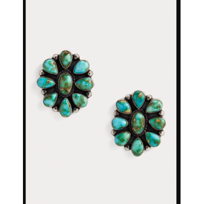 Readda & Ernest Begay Cluster Earrings