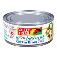 Valley Fresh 100% Natural, Chicken Breast in Broth, 10 oz