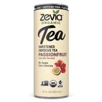 ZEVIA Organic Caffeine Free Sweetened Hibiscus Passionfruit Tea, 12 FZ