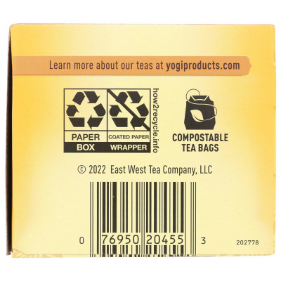 Yogi Sweet Tangerine Positive Energy, 16 Tea Bags, Packaging May Vary (Pack of 1)