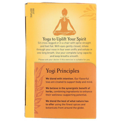 Yogi Sweet Tangerine Positive Energy, 16 Tea Bags, Packaging May Vary (Pack of 1)