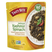 Tasty Bite Kashmir Spinach, Ready to Eat, 10 Ounce, Microwavable Entrée in Light Curry Sauce, Vegetarian