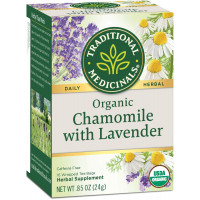 Traditional Medicinals Organic Chamomile with Lavender Herbal Tea, 16 ct
