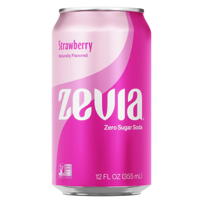 ZEVIA Strawberry Soda 6 Pack, 12 FZ
