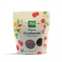 365 by Whole Foods Market, Organic Dried Sweetened Cranberries, 8 Ounce