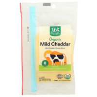 365 by Whole Foods Market, Cheddar Mild Sliced Organic, 6 Ounce
