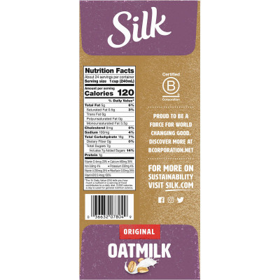 Silk Oatmilk, Original, 64 fl oz, 3 ct