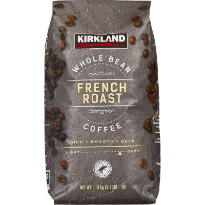 Kirkland Signature Whole Bean Coffee, French Roast, 2.5 lbs