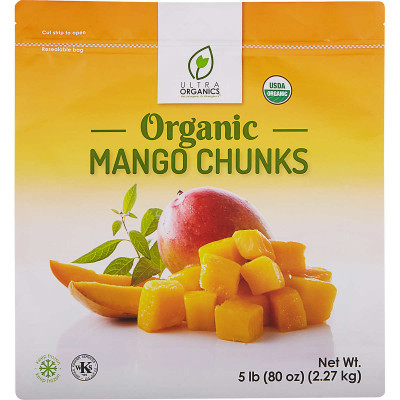 Ultra Organics Organic Mango Chunks, 5 lbs