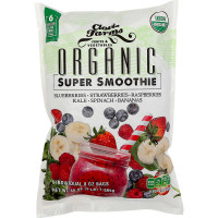 Clovis Farms Organic Super Smoothie, Fruits & Vegetables, 8 oz, 6 ct